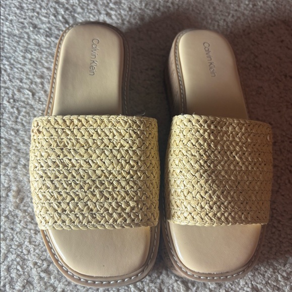 Calvin Klein Shoes - Calvin Klein Arzelia Single Band Slip-on Platform Sandal